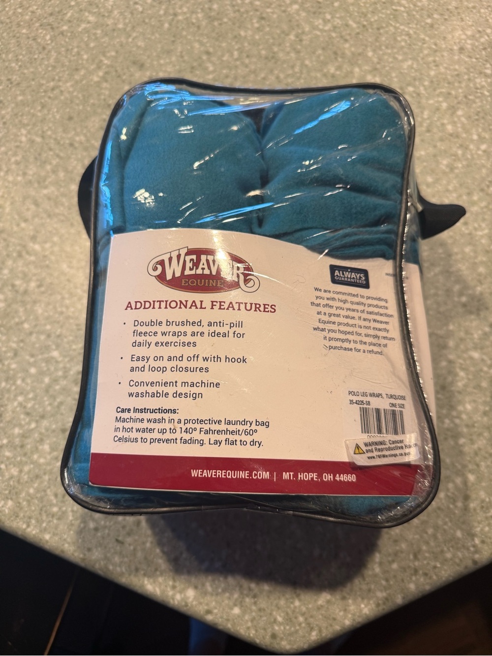 Weavers Teal Horse Polo Leg Wraps